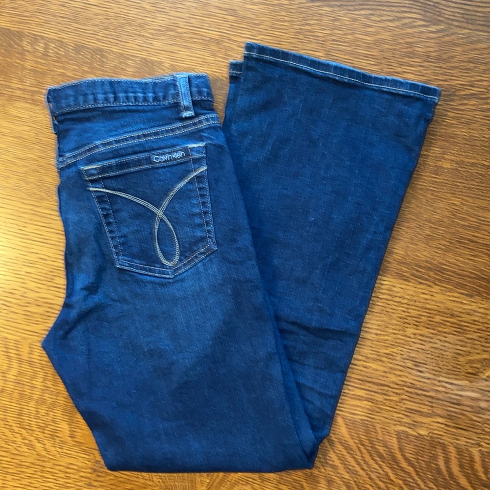 Calvin Klein jeans, size 10, flare legs. EUC